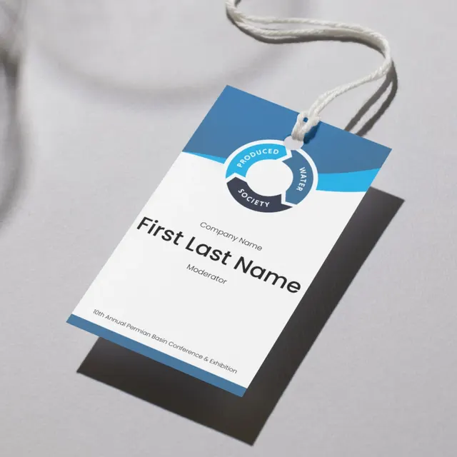 Conference badge — Wave